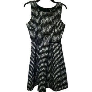 3/$15  HeartSoul Striped Floral Lace Fit & Flare Dress Size Medium